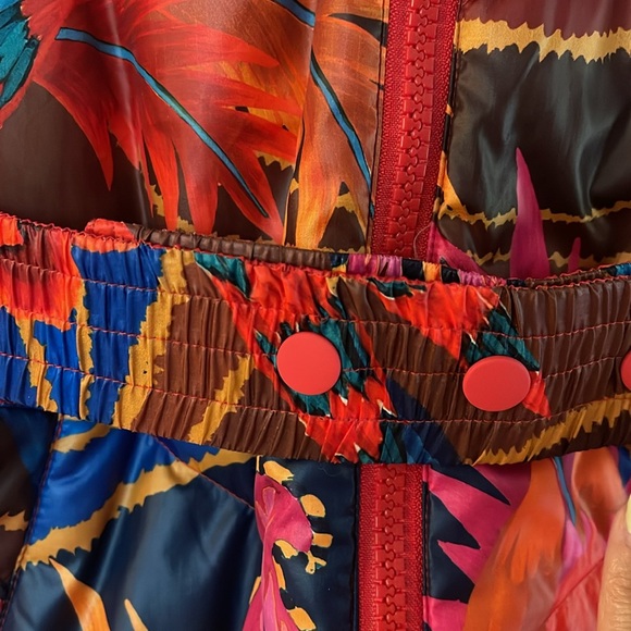 XXS Farm Rio Vintage Wave Reversible Puffer Jacket - Picture 3 of 6